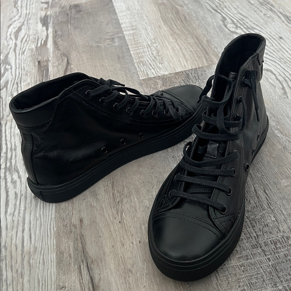 New Saint Laurent Bedford High-Tops Black Sneakers size 39 US 9 - Picture 11 of 17